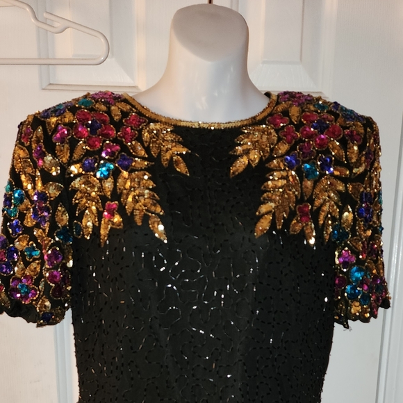Vintage Stènay Sequined Dress - Picture 1 of 5